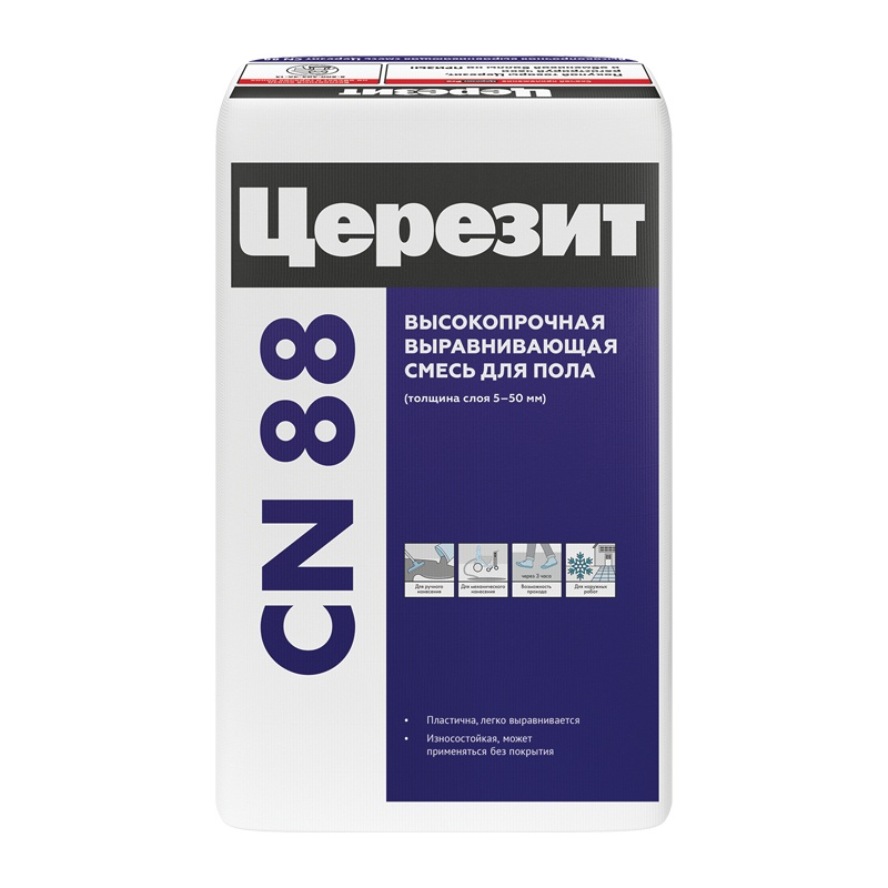 Cтяжка пола высокопрочная Церезит СN 88, 25 кг